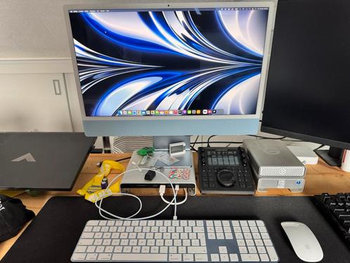 Imac M1 2021 24 inch in Nieuwstaat, Computers en Software, Apple Desktops, Zo goed als nieuw, iMac, SSD, Ophalen