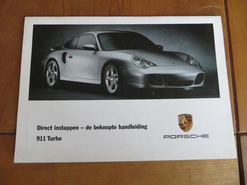 Beknopte handleiding Porsche 911 Turbo 996, Auto diversen, Handleidingen en Instructieboekjes, Ophalen of Verzenden