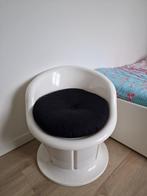 IKEA Popptorp stoel met opbergruimte en kussen, Ophalen, Stof, Wit, Zo goed als nieuw