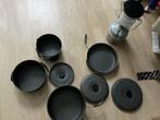 Camping set: lampje en pannetjes, Caravans en Kamperen, Ophalen of Verzenden, Gebruikt