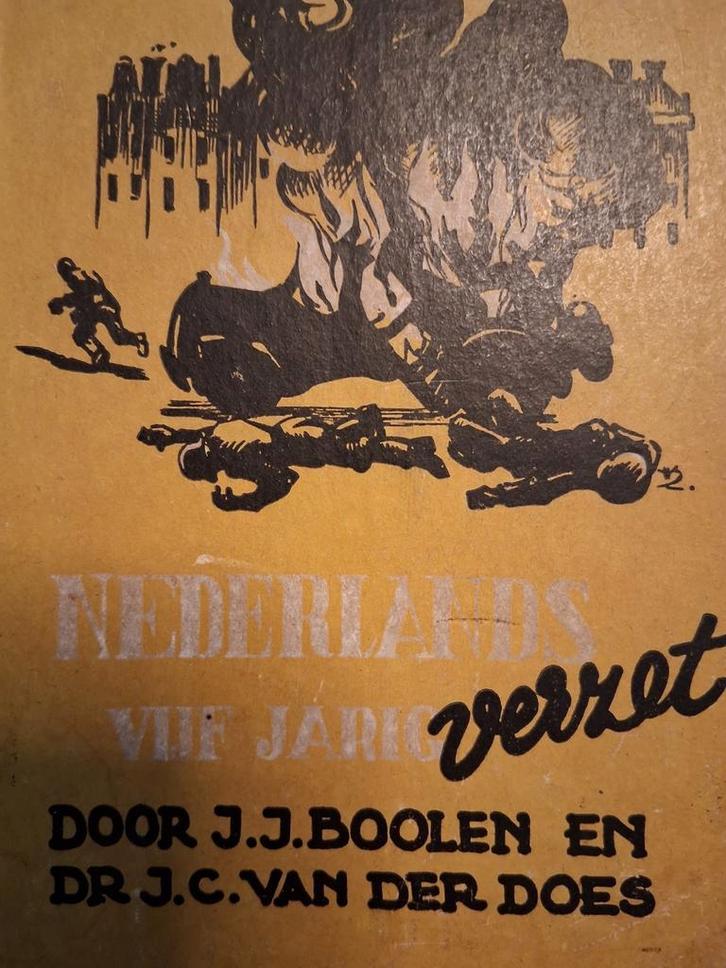 Boek: Nederlands Vijfjarig Verzet, Boeken, Oorlog en Militair, Gelezen, Overige onderwerpen, Tweede Wereldoorlog, Ophalen of Verzenden