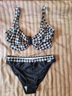 Lascana, beugelbikini zwart-witte ruitprint, 36F, Lascana, Zwart, Nieuw, Ophalen of Verzenden