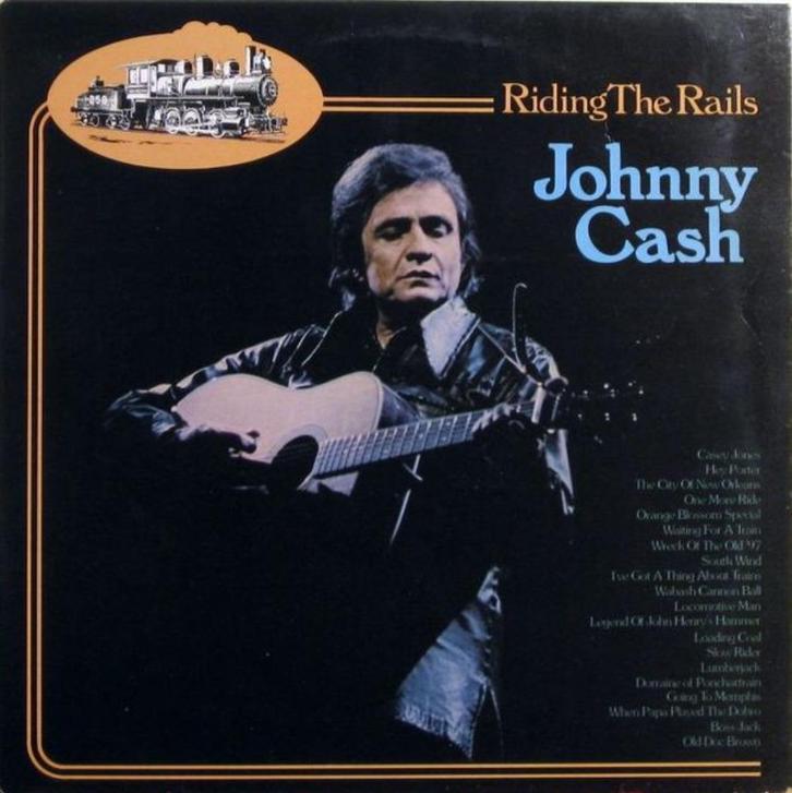 lp,Johnny Cash – Riding The Rails, Cd's en Dvd's, Vinyl | Rock, Gebruikt, Singer-songwriter, 12 inch, Ophalen of Verzenden