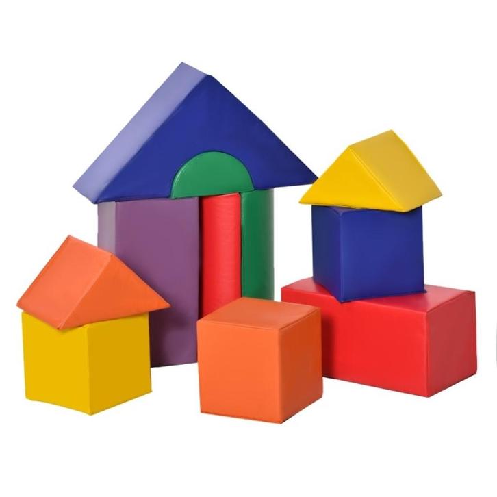 Foam Blokken / Speelkussenset 11 delig zachte bouwstenen, Kinderen en Baby's, Speelgoed | Babyspeelgoed, Nieuw, Overige typen