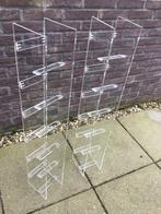 2 plexiglazen cd rekken., Huis en Inrichting, Ophalen of Verzenden, 25 tot 75 discs, Cd's of Dvd's, Glas