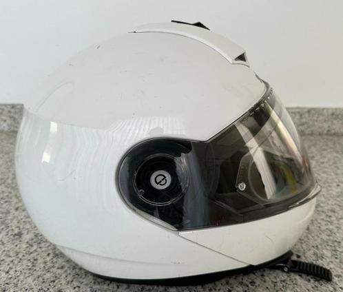 Witte Schuberth C3 Pro Motorhelm – Maat 56 - 57 (Maat M), Motoren, Kleding | Motorhelmen, Dames, Heren, Systeemhelm, M, Overige merken