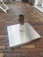 Parasolvoet 48x48cm staal/rvs, Ophalen, Zo goed als nieuw, Minder dan 1 meter, Parasolvoet