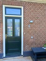 Kunststof voordeur + kozijn, Doe-het-zelf en Verbouw, Kozijnen en Schuifpuien, Kunststof, Gebruikt, Deurkozijn, Inclusief glas