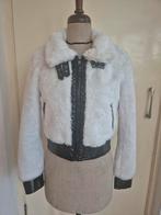 Coolcat wit met zwart fluffy jasje, Kleding | Dames, Ophalen of Verzenden, Zo goed als nieuw, Maat 34 (XS) of kleiner