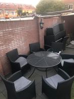 6 pers tuin setje, Tuin en Terras, Tuinsets en Loungesets, Ophalen of Verzenden, Zo goed als nieuw