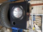 Subwoofer + versterker, Auto diversen, Autospeakers, Ophalen, Zo goed als nieuw