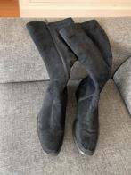 Laarzen van suede- zwart, Ophalen of Verzenden, Hoge laarzen, Zo goed als nieuw, Zwart
