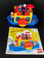 Vintage Lego Fabuland 3673 stoomboot uit 1985 boot, Ophalen of Verzenden, Gebruikt