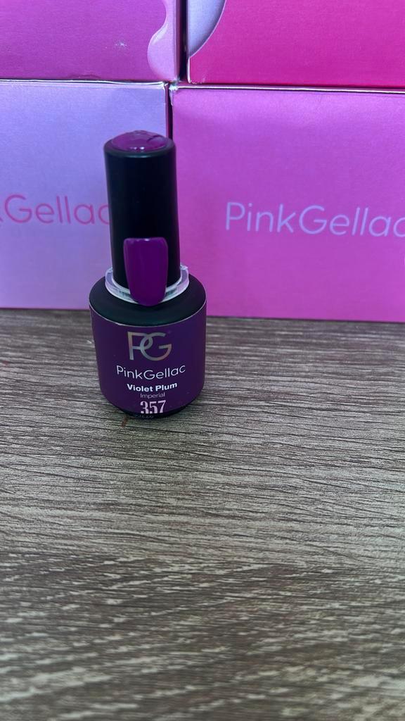 Pink Gellac Violet Plum 357, Sieraden, Tassen en Uiterlijk, Uiterlijk | Cosmetica en Make-up, Zo goed als nieuw, Handen en Nagels