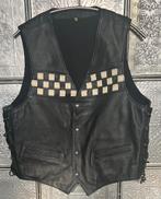 Vintage.  Leren motor vest.  Mt M., Motoren, Ophalen of Verzenden, Tweedehands, Jas | leer