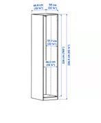 Nieuw: Ikea Pax Basiselement 50x58x236 antraciet, Ophalen, 200 cm of meer, Nieuw, 50 tot 100 cm