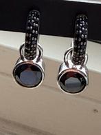 Ti Sento oorringen zwarte steentjes en hangers zwarte steen, Verzenden, Zo goed als nieuw, Zwart, Overige materialen