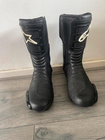 Z.g.a.n paar zwarte Motorlaarzen van "Alpinestars" maat 43 beschikbaar voor biedingen