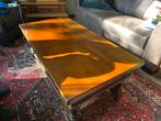 Antieke bruine salontafel, Huis en Inrichting, Tafels | Salontafels, Ophalen, Gebruikt, 100 tot 150 cm, 50 tot 100 cm