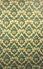 9877 barok vintage behang in donkergroen en geel swiet, Huis en Inrichting, Stoffering | Behang, Ophalen of Verzenden, 50 tot 75 m²