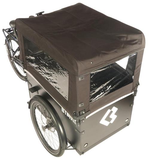 ACTIE! Bimas regentent met zonneluifel in 1 bakfiets huif, Fietsen en Brommers, Fietsaccessoires | Overige Fietsaccessoires, Nieuw