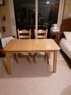 Vintage eettafel + 6 stoelen, Ophalen, Gebruikt, Vintage, 50 tot 100 cm