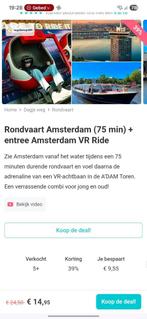 Amsterdam VR ride  en rondvaart, Twee personen