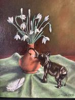 Jan Muijs, stilleven vaas met bloemen, Ophalen