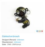 * Bijzondere museale foute pin donker kindje De Gruyter 1968, Ophalen of Verzenden, Zo goed als nieuw, Figuurtje