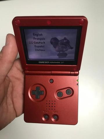 game boy advance sp + uplader beschikbaar voor biedingen
