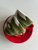 Jet theekoppen met schotels, Huis en Inrichting, Keuken | Servies, Keramiek, Ophalen of Verzenden, Zo goed als nieuw, Overige stijlen