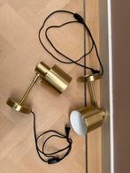 Hübsch Fuse wandlampjes (2) goudkleurig, Huis en Inrichting, Verzenden, Gebruikt, Metaal, Retro