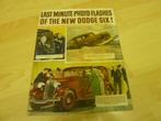 1934 Dodge Six Newspaper Style Brochure USA, Boeken, Auto's | Folders en Tijdschriften, Gelezen, Ophalen of Verzenden