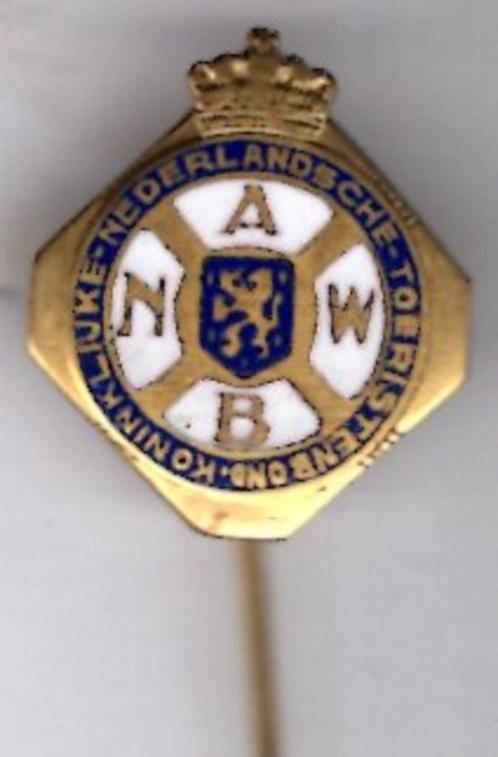 ANWB wegenwacht email op koper speldje 16x18 ( U_155 ), Verzamelen, Speldjes, Pins en Buttons, Zo goed als nieuw, Speldje of Pin