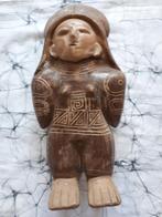 Aardewerk beeld vrouw ,mooie Columbiaanse replica, Ophalen of Verzenden