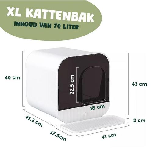 Design kattenbak, Dieren en Toebehoren, Kattenbakken, Zo goed als nieuw, Gesloten, Ophalen