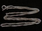 Zilveren 925 sterling zilver ketting singapore schakel 40 cm, Sieraden, Tassen en Uiterlijk, Kettingen, Verzenden, Nieuw, Zilver