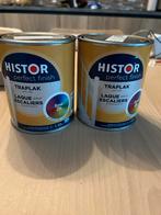 2 blikken Histor Traplak - Nieuw!, Ophalen, Bruin, Nieuw, Lak