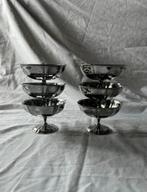 Vintage Franse RVS ijscoupes tulpvorm Jean Couzon | dessert, Ophalen, Overige materialen, Overige stijlen, Overige typen