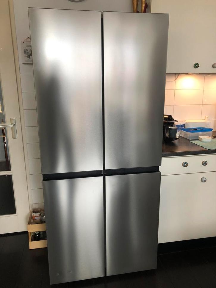 Hisense RQ563N4S12 Zilver koel vries comb., Witgoed en Apparatuur, Koelkasten en IJskasten, Gebruikt, Met aparte vriezer, 200 liter of meer