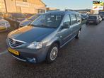 Dacia Logan MCV 1.6-16V Lauréate 7p. Airco Bj:2008 NAP!, Auto's, Dacia, Gebruikt, Blauw, 7 stoelen, Origineel Nederlands