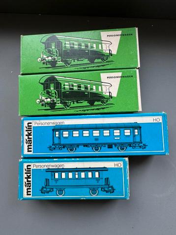 Kaveltje Marklin HO personen wagons beschikbaar voor biedingen