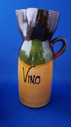 Retro wijnkan Vino met 6 kopjes, aardewerk. 1A2, Huis en Inrichting, Keuken | Servies, Tweedehands verkoop, Tweedehands verkoop