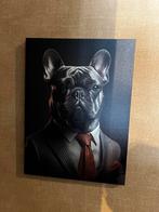 French bulldog schilderij, Huis en Inrichting, Woonaccessoires | Lijsten, Overige materialen, Minder dan 50 cm, Ophalen of Verzenden