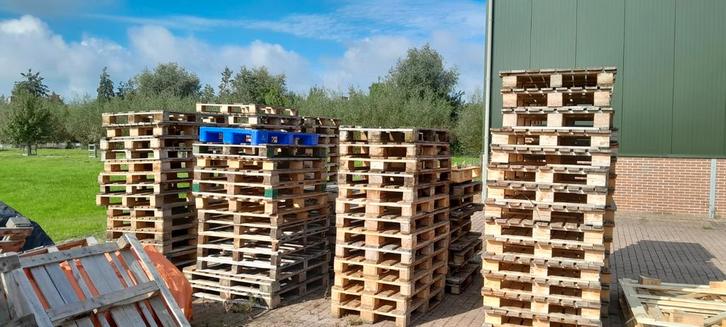 Pallets ~ 124 stuks ~ Euro Epal en wegwerppallet ~ pallet, Doe-het-zelf en Verbouw, Hout en Planken, Pallet, Overige houtsoorten