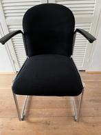 4 originele Gispen stoelen 413RH, Metaal, Vier, Zo goed als nieuw, Zwart