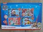 Paw Patrol 4 in 1 kerstpuzzel winterpuzzel, Kinderen en Baby's, Speelgoed | Kinderpuzzels, Nieuw, 10 tot 50 stukjes, Ophalen of Verzenden