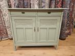 Antieke brocante geschilderde kast commode dressoir, Antiek, Eikenhout, 25 tot 50 cm, Brocante