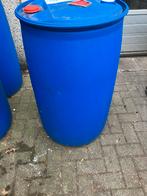 Blauwe kunststof regenton / ton, Tuin en Terras, Regentonnen, 150 liter of meer, Ophalen