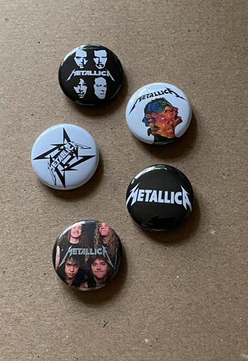 METALLICA #3 buttons speldjes pins beschikbaar voor biedingen